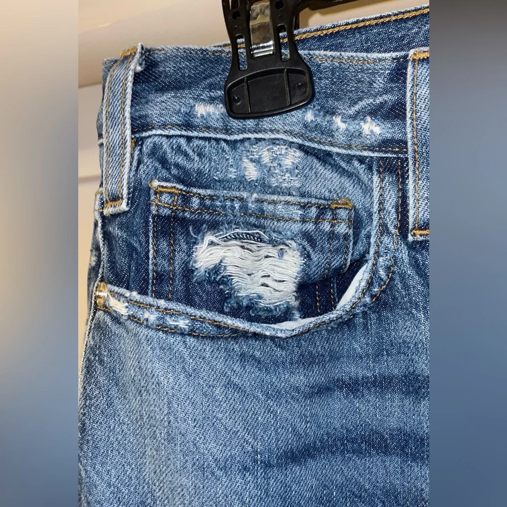 FRAME // Le Jane Crop women’s Straight Leg Blue Denim Jeans - Picture 10 of 16